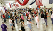 Frank Trace teaches line dancing in North Canton, Massillon, and Lake Cable