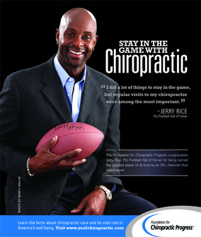 Hall of Famer Jerry Rice values the chiropractic care he received