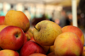 Apples tend to require heavy chemical use, so try to buy organic